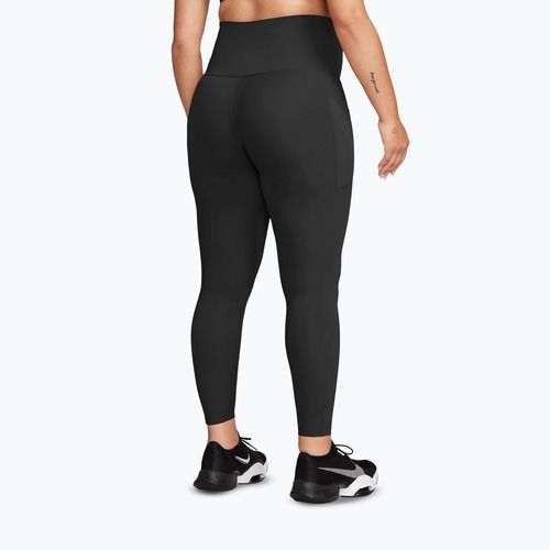 Women's training leggings Nike One Maternity High-Waisted 7/8 black/white
