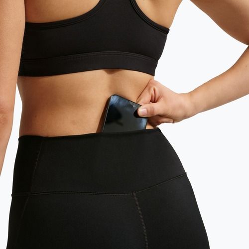 Women's training leggings Nike One High-Waisted 7/8 black/white