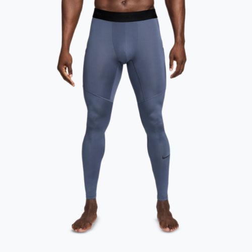 Men's training leggings Nike Pro Dri-Fit Tight Fitness diffused blue/black