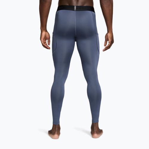 Men's training leggings Nike Pro Dri-Fit Tight Fitness diffused blue/black