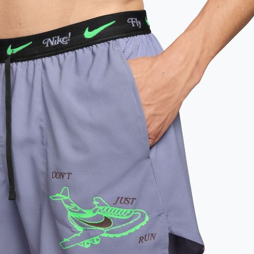 Men's running shorts Nike Fly Nike Stride 5" iron purple/black