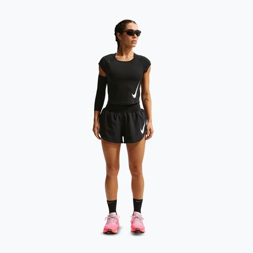 Women's running shorts Nike Tempo Swoosh Dri-Fit Mid-Rise Brief-Lined black/white