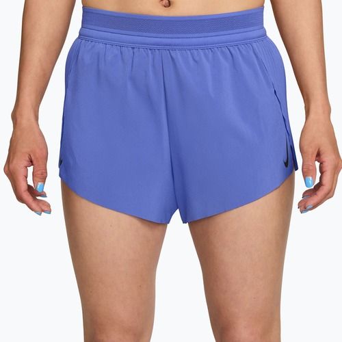 Women's running shorts Nike AeroSwift Dri-Fit ADV Mid-Rise 3" sapphire/black/white/black
