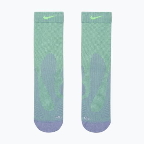 Socks Nike Running Lightweight Crew iron purple/voltage green/voltage green
