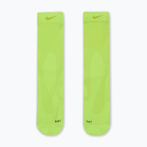 Socks Nike Running Lightweight Crew volt/bright cactus/black/bright cactus