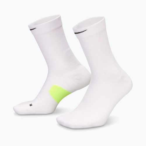 Socks Nike Running Midweight Crew white/volt/black