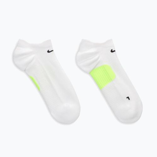 Socks Nike Running Midweight No-Show white/volt/black