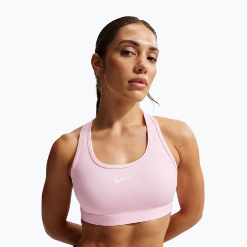Training bra Nike Swoosh Medium Support pink foam/stone mauve/white
