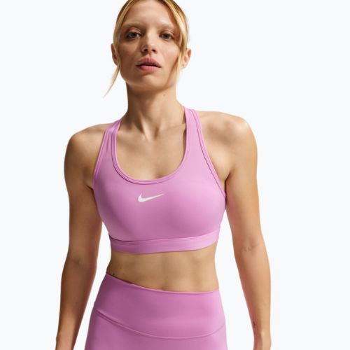Training bra Nike Swoosh Medium Support light magenta/white