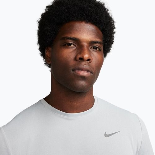 Men's running top Nike Miler Dri-Fit UV grey fog/particle grey