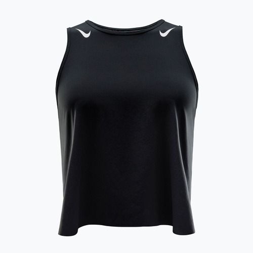 Women's running top Nike AeroSwift Dri-Fit ADV Cropped Tank Top black/white