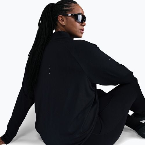 Women's running longsleeve Nike Swift Dri-FIT UV 1/4-Zip Plus Size black