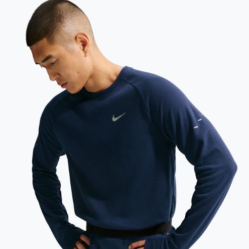 Men's running longsleeve Nike Stride Dri-Fit Waffle Crew midnight navy
