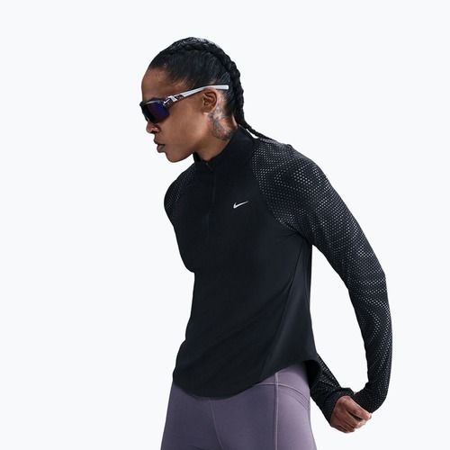 Women's running longsleeve Nike Tempo Flash Dri-Fit 1/4 Zip black