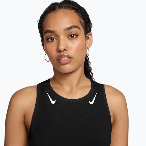 Women's running top Nike AeroSwift Dri-Fit ADV Singlet black/white