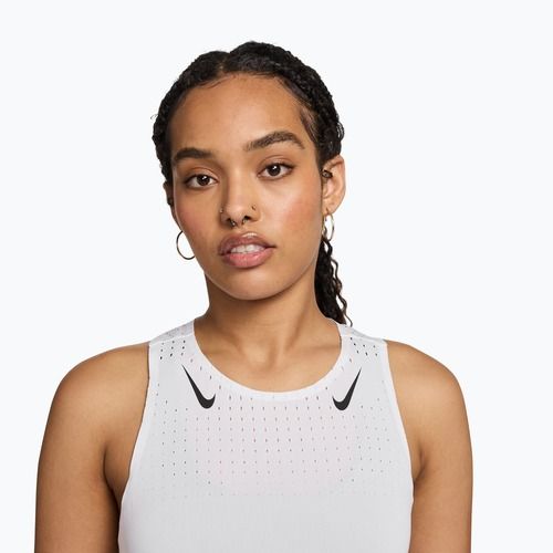 Women's running top Nike AeroSwift Dri-Fit ADV Singlet white/black