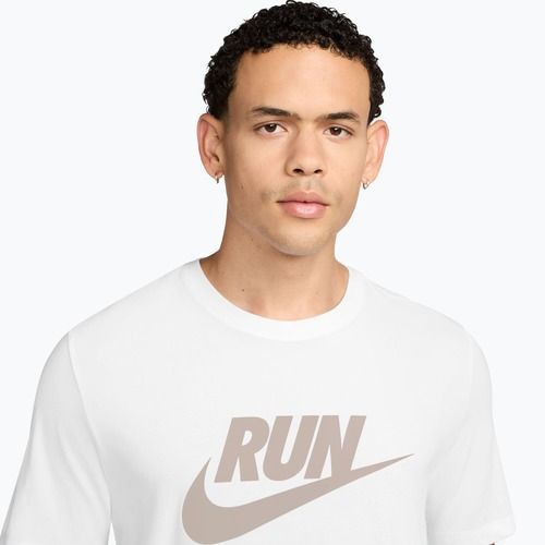 Men's T-shirt Nike Dri-Fit Running white/moon particle