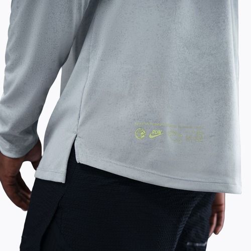 Men's running longsleeve Nike Stride Dri-Fit ADV light smoke grey