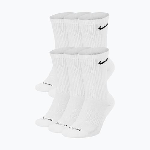 Men's socks Nike Everyday Plus Cushioned Crew 6 pairs white/black