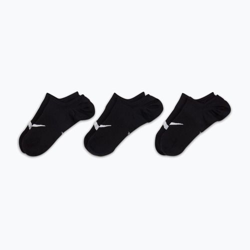 Women's socks Nike Everyday Plus Lightweight Footie 3 pairs black/white