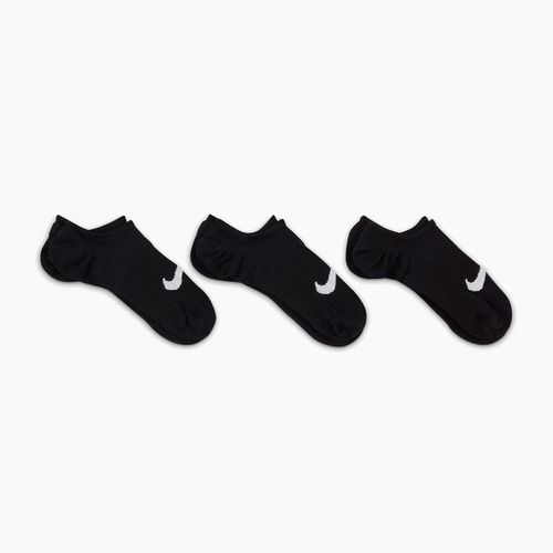 Women's socks Nike Everyday Plus Lightweight Footie 3 pairs black/white