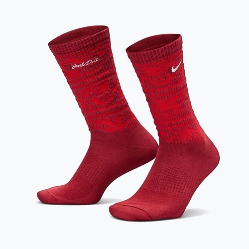 Socks Nike Everyday Plus Cushioned Crew team crimson/metallic silver