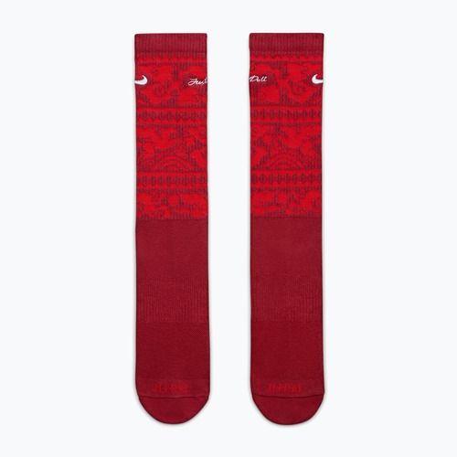 Socks Nike Everyday Plus Cushioned Crew team crimson/metallic silver