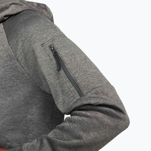 Men's training sweatshirt Nike Therma Fit Full-Zip charcoal heathr/dark smoke grey/black