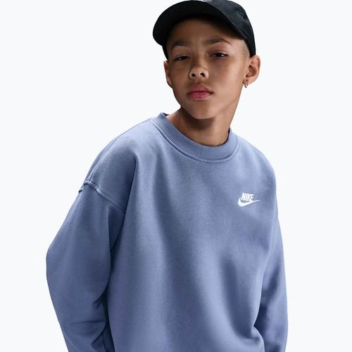 Children's sweatshirt Nike Sportswear Club Fleece world indigo/white