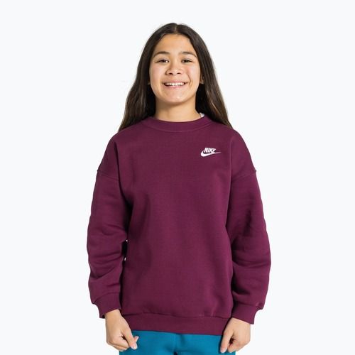 Children's sweatshirt Nike Sportswear Club Fleece bordeaux/white
