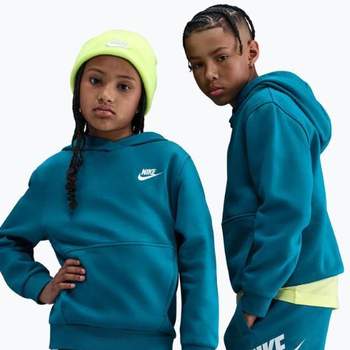 Children's sweatshirt Nike Sportswear Club Fleece green abyss/white