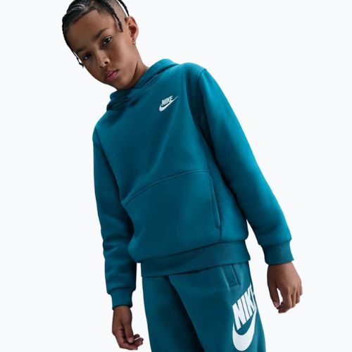 Children's sweatshirt Nike Sportswear Club Fleece green abyss/white