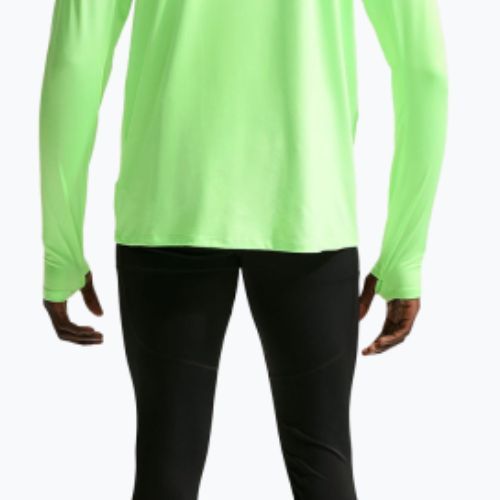 Men's running sweatshirt Nike Stride 1/4 Zip Dri-Fit lime blast