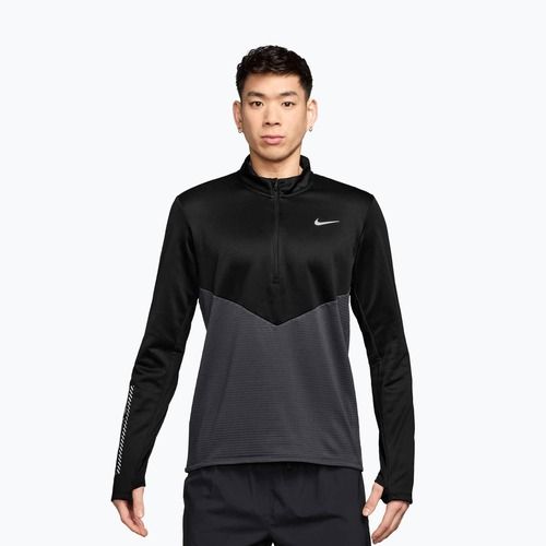 Men's running sweatshirt Nike Pacer Winterized 1/2 Zip anthracite/black
