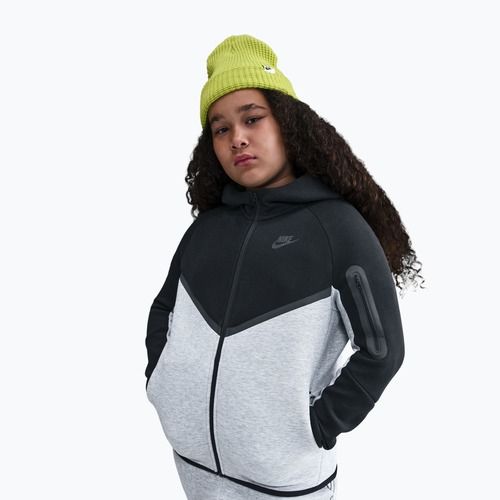Children's sweatshirt Nike Sportswear Tech Fleece Full-Zip dark grey heather/black/black/black