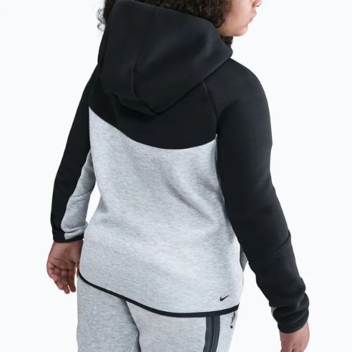 Children's sweatshirt Nike Sportswear Tech Fleece Full-Zip dark grey heather/black/black/black