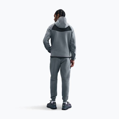 Men's sweatshirt Nike Tech Windrunner Full-Zip cool grey/dark smoke grey/volt