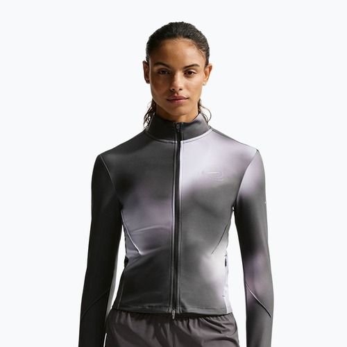 Women's running sweatshirt Nike Swift Dri-Fit Full Zip Mid-Layer dark smoke grey/light smoke grey