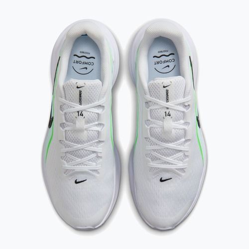 Men's running shoes Nike Downshifter 14 white/glacier blue/green strike/black