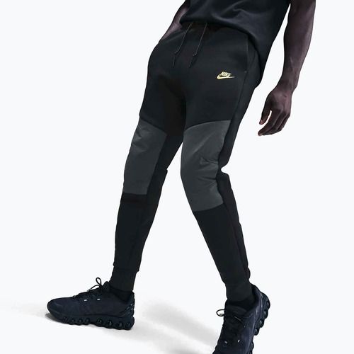 Men's trousers Nike Tech Joggers black/dark smoke grey/metallic gold