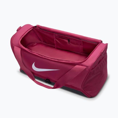 Training bag Nike Brasilia 9.5 60 l sweet beet/black/white