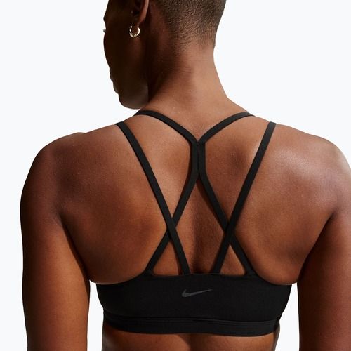 Training bra Nike Zenvy Strappy Light-Support black/cool grey