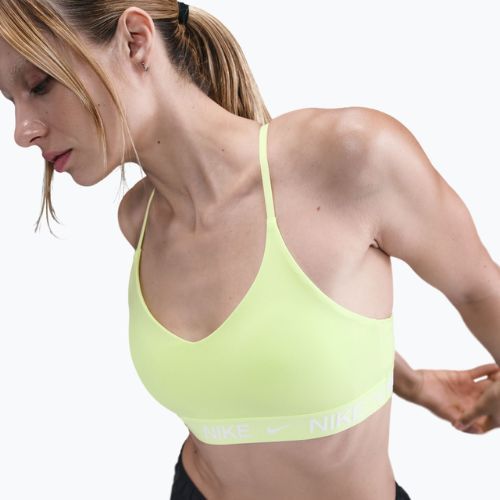 Training bra Nike Dri-Fit Indy Light Support light lemon twist/white pearl