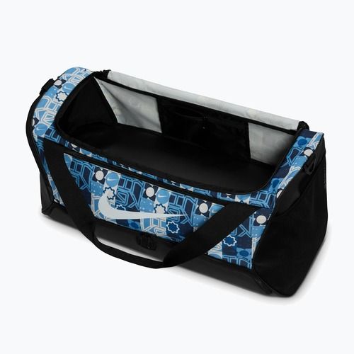 Training bag Nike Brasilia 9.5 Aop 60 l university blue/black/white