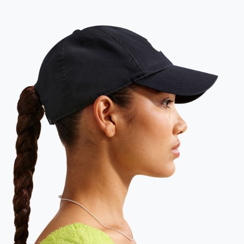 Baseball cap Nike Club Unstructured Futura Wash black/mean green