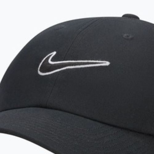 Baseball cap Nike Club Unstructured Swoosh black/black