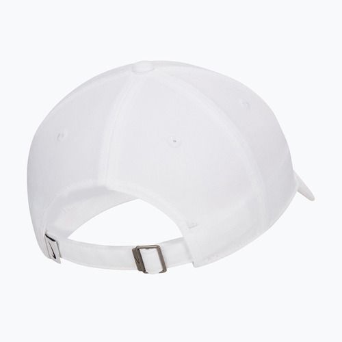 Baseball cap Nike Club Unstructured Swoosh white/white