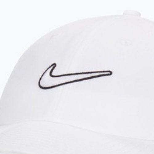 Baseball cap Nike Club Unstructured Swoosh white/white