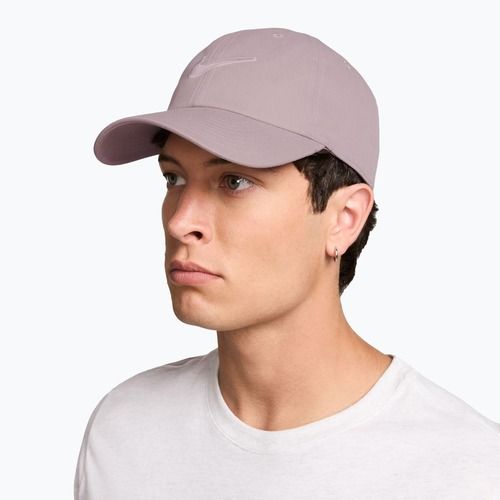 Baseball cap Nike Club Unstructured Swoosh light violet ore/particle rose