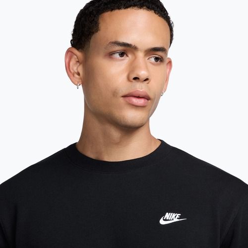 Men's sweatshirt Nike Club French Terry Crew black/white